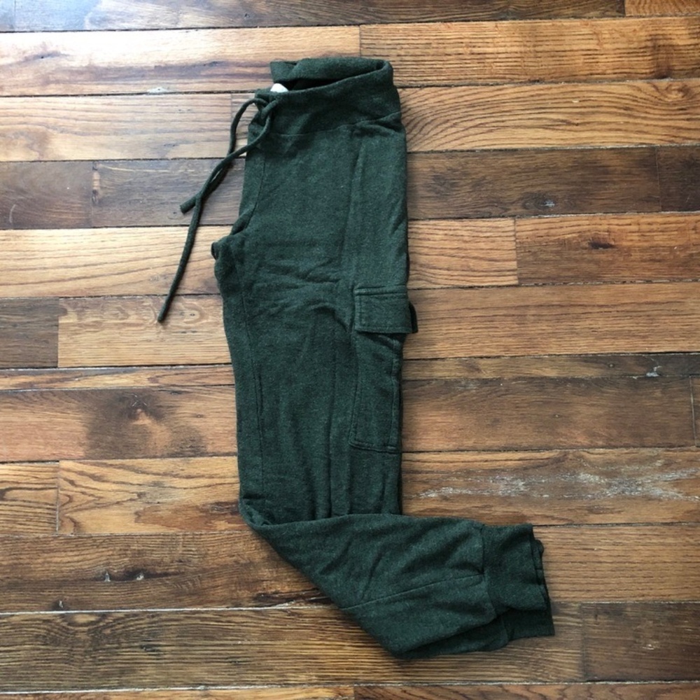 Anthropologie Forest Green Skinny Pajama Pants